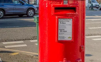 Letter Box on Epsom High Street